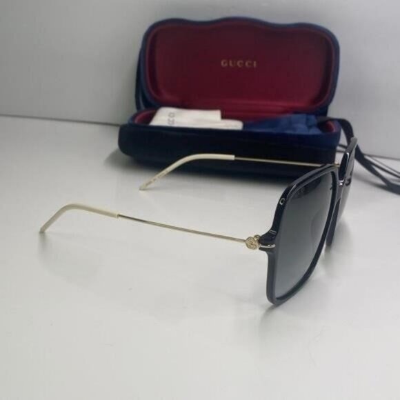 💯- New Authentic Gucci Grey Butterfly Ladies Sunglasses GG1267S 001 60 - Picture 13 of 13